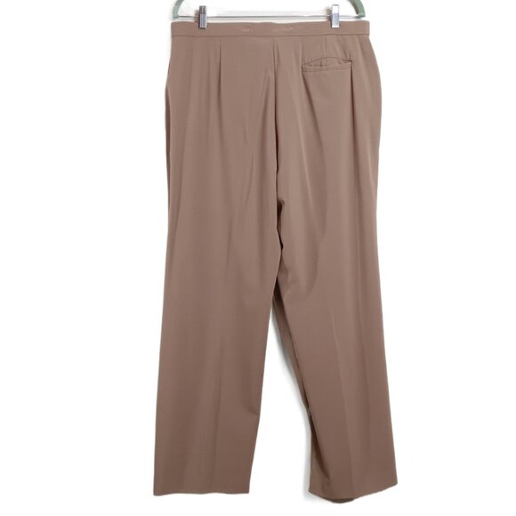 Stonebridge Dress Pants Women’s 16 Tan Relaxed Straight Office Career Workwear - Picture 4 of 5